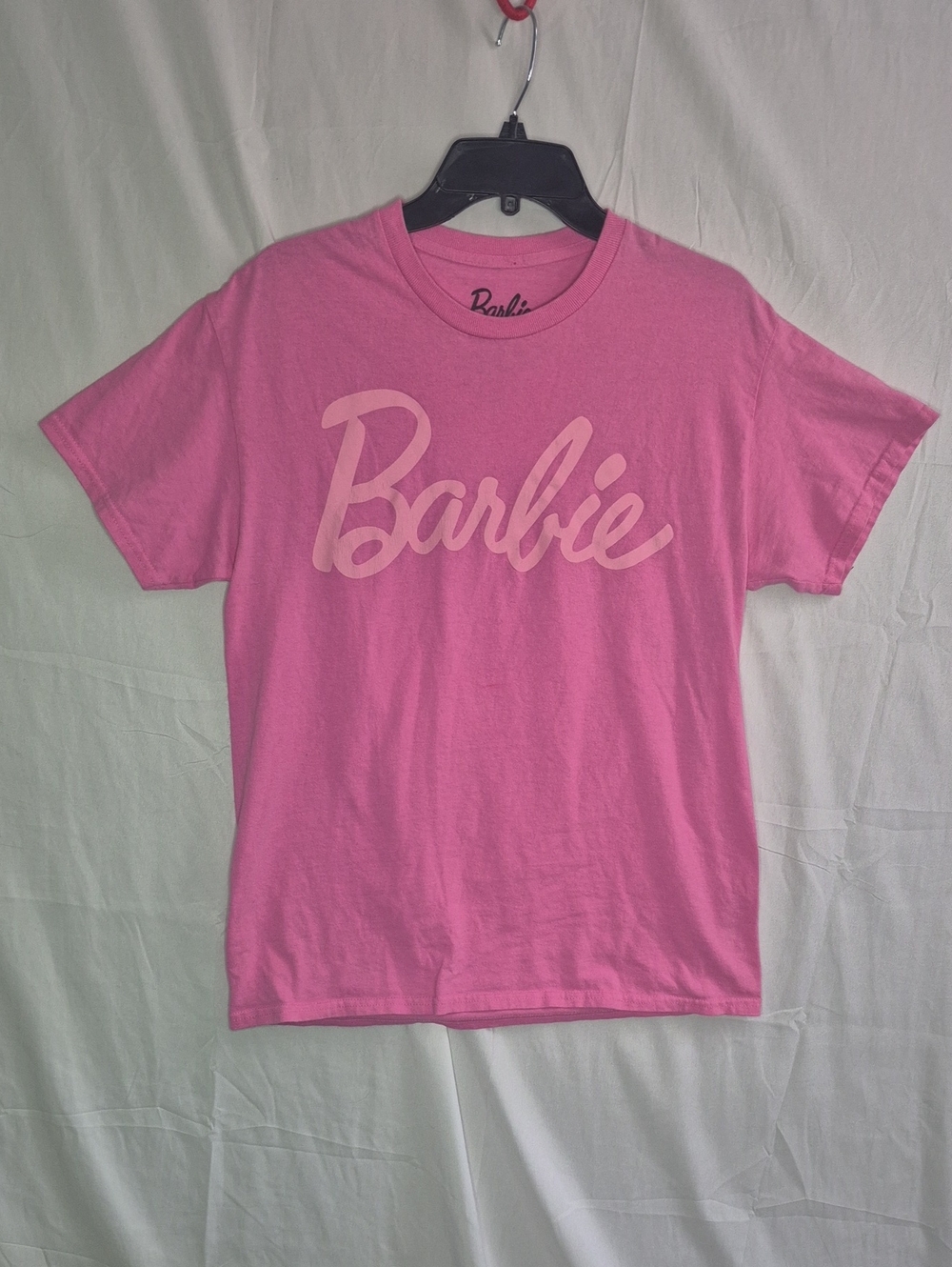 Barbie Pink Script Logo Short Sleeve Tee
